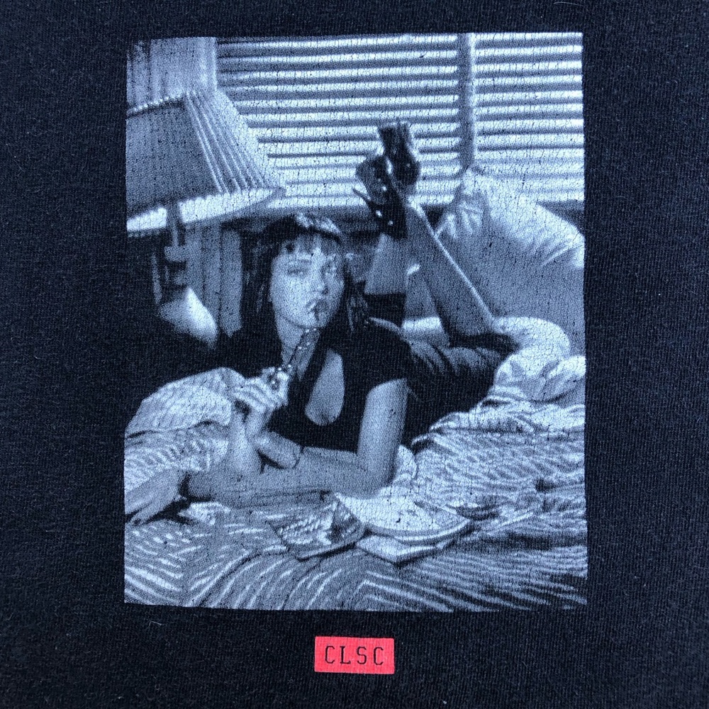 Clsc Pulp Fiction Uma Thurman Movie Quote Double Sided Black Tee - Size XL